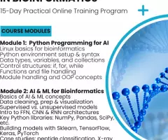 AI & Machine Learning in Bioinformatics – 15-Day Practical Training