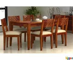 Big Sale!! Buy solid wood dining table set online @ Low Price - Image 1