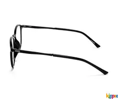 Zynamite Unisex Round Eyeglass Black Front with Grey & Black Temples. - Image 2