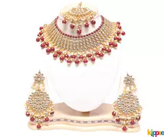 Swarajshop Artificial Kundan Necklace Jewellery For Women - Image 3