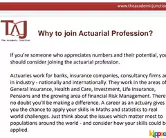 Look Out For Career In Actuarial Science | The Academic Junction - Image 3