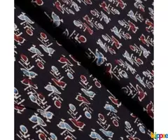 Ajrakh Cotton Fabric | Ajrakh print dress material - Image 2