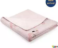 Organic Cotton Winter Blanket | Flamingo Patterned | Up to 49% Off* - Image 1