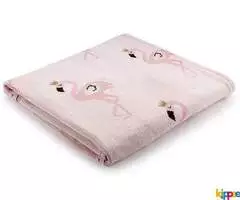 Organic Cotton Winter Blanket | Flamingo Patterned | Up to 49% Off* - Image 2