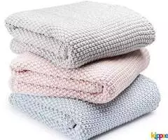 Organic Cotton Winter Blanket | Moss Knitted | Up to 46% Off* - Image 2