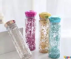 600ml Glitter Water bottle | Return Gift Ideas - Image 1