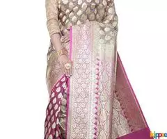 Exclusive pashmina benarasi sarees at massive discount - Image 3