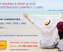 Buy forex card online for overseas visits from Mangalore