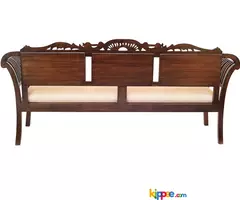 3 Seater Wooden Sofa - Image 3