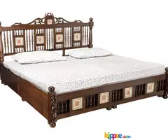 Teak Wood Bed - Image 1