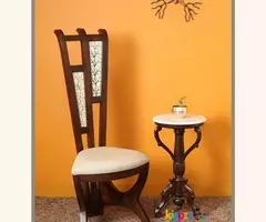 Teak Wood Designer Chair - Image 1