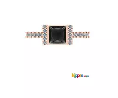 1ct Princess Diamond Rings at Low Price - Gemone Diamond