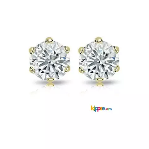 2-carat Diamond Earrings-Gemone Diamond - 1