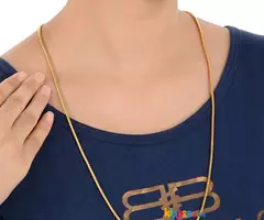 AanyaCentric Gold Plated 22inches Necklace Neck Chain ACIC00119A - Image 2