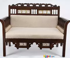 Teak Wood Sofa Set - Image 2