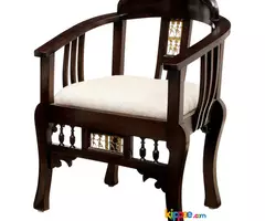 Teak Wood Chairs For Sale - Image 1