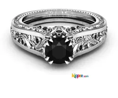 Shop for stylish, Check Out Vintage Black Diamond Engagement Rings