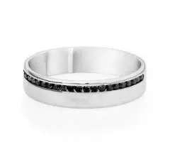 Shop Now! Men's Black Diamond Wedding Rings - Image 3