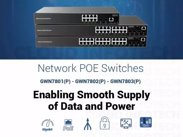 Grandstream Gigabit Network POE Switches - Cloud Infotech - 1
