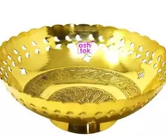 Shop Handcrafted Brass Fruit Bowl - Ideal Corporate & Marriage Gift - Image 1