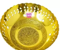 Shop Handcrafted Brass Fruit Bowl - Ideal Corporate & Marriage Gift - Image 2