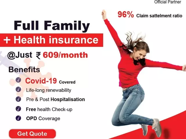 Full family health insurance is just Rs. 26/day for 5 years - 1